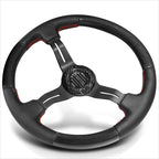 NRG ST-010CFRS 12" Carbon Fiber Steering Wheel for 6-Bolt Hubs (Fits 70mm)
