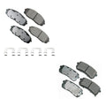 Set of 4 Akebono ProACT Ceramic Disc Brake Pads for Kia Sedona (2015–2021)