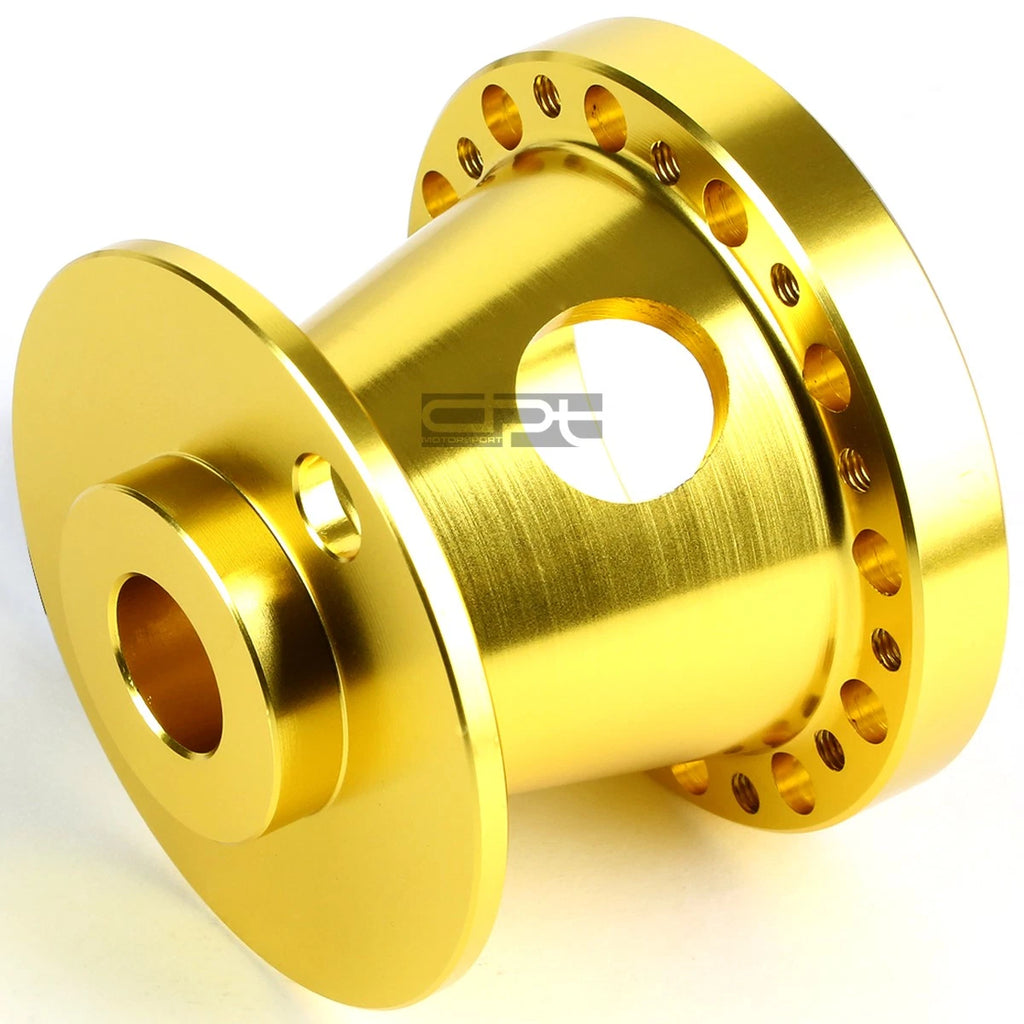 Gold Aluminum Steering Wheel 6-Hole Hub Adaptor for 240SX 300ZX Sentra Maxima
