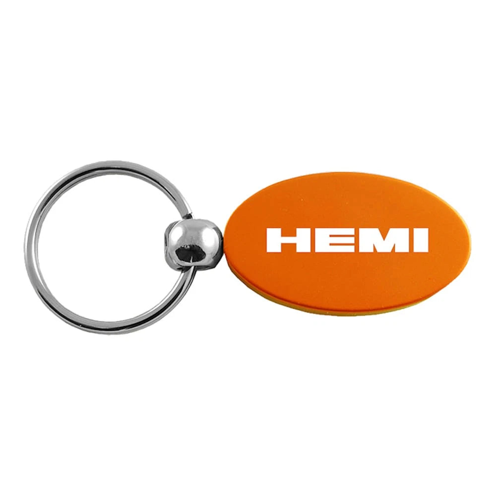 Orange Oval Keychain KC1340.HEM.ORA - Officially Licensed for Hemi Vehicles