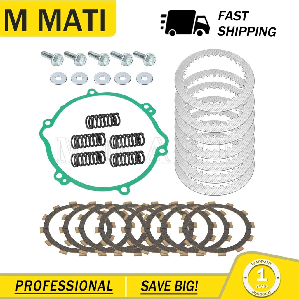 Friction Steel Clutch Discs Plates Springs Gasket Kit for Yamaha YZ125 (1994–2004)
