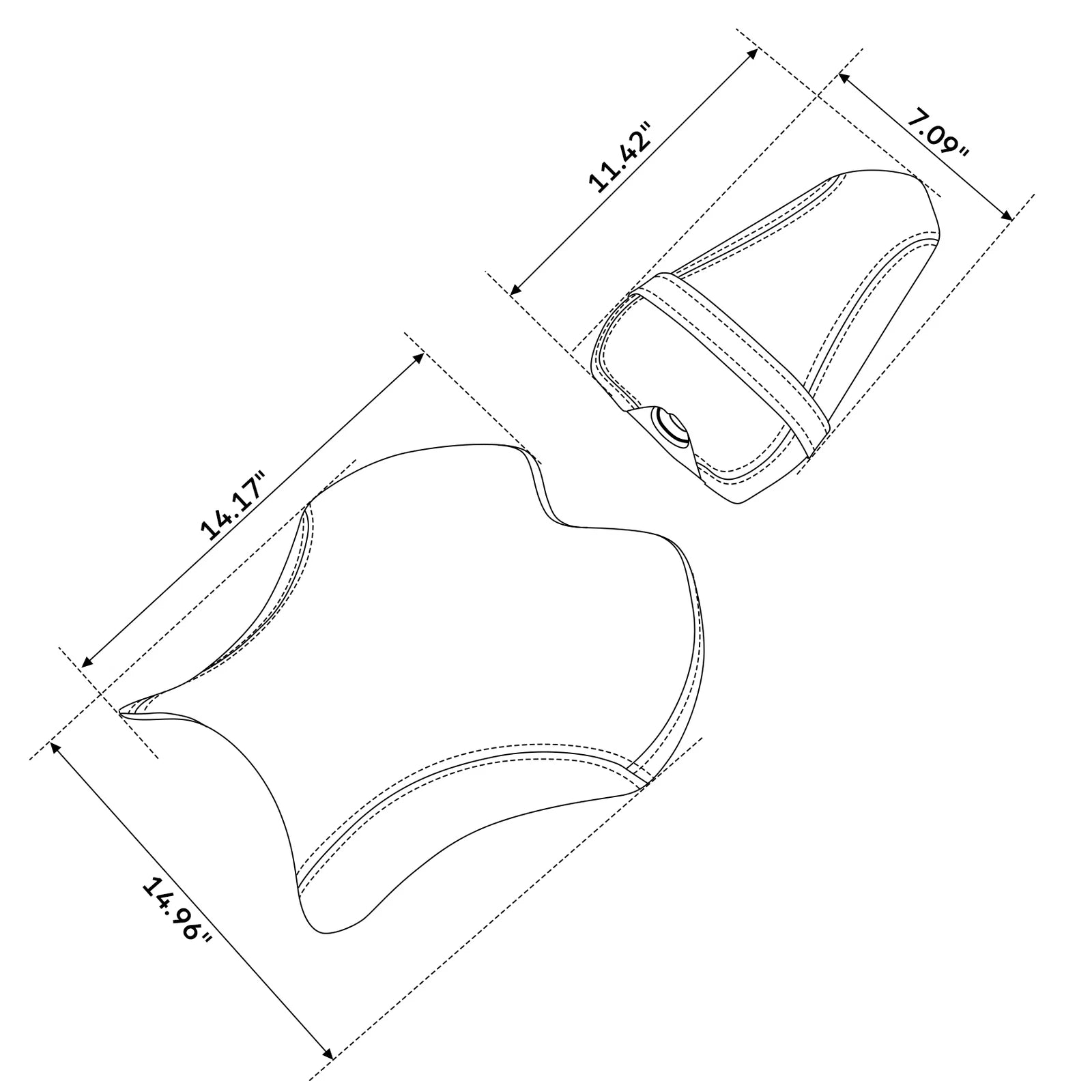 Driver Passenger Seat for Yamaha YZF R6 (2017–2022)