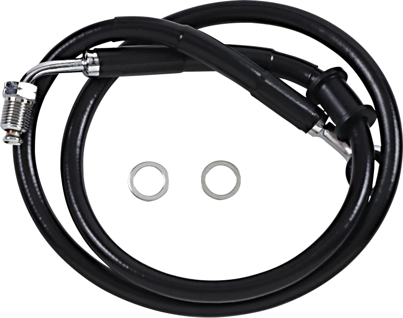 Brake Line +4" Black for Harley-Davidson Softail (2018–2022) 618620-4BLK