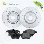 Front Brake Rotors and Ceramic Pads for Volkswagen Jetta Passat CC Audi A3 TT (2006–2019)