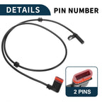 2pcs Rear Side ABS Wheel Speed Sensor for Mercedes-Benz C250 (2012–2015) No.A2049050100