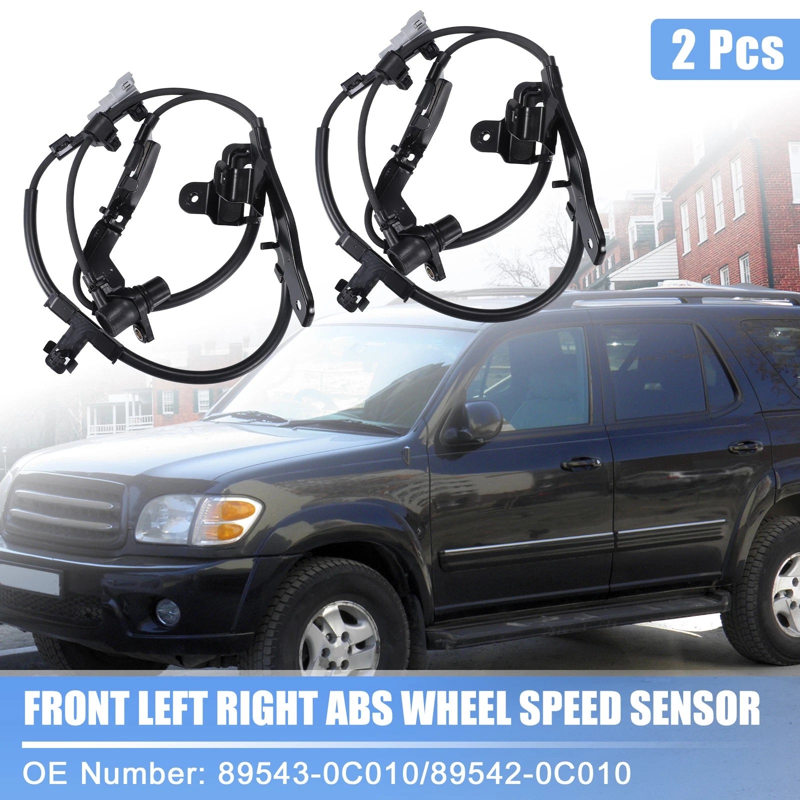2pcs ABS Wheel Speed Sensor for Toyota Sequoia Tundra (2008–2021) No. 89543-0C010