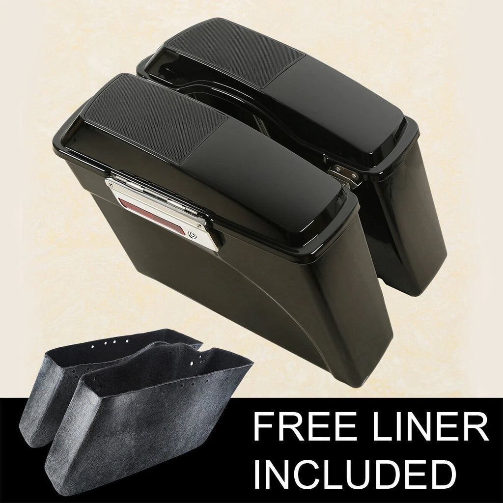 Hard Saddlebags with 6x9" Speaker Lids for Harley Touring Electra Glide (1994–2013)