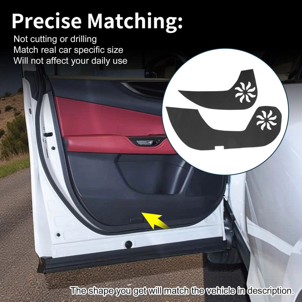 Leather Car Door Anti Kick Pad Sticker for Lexus NX (2020–2023)