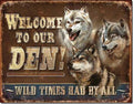 Vintage Replica Tin Metal Sign for Camp Cabin Lodge Man Cave (1984)