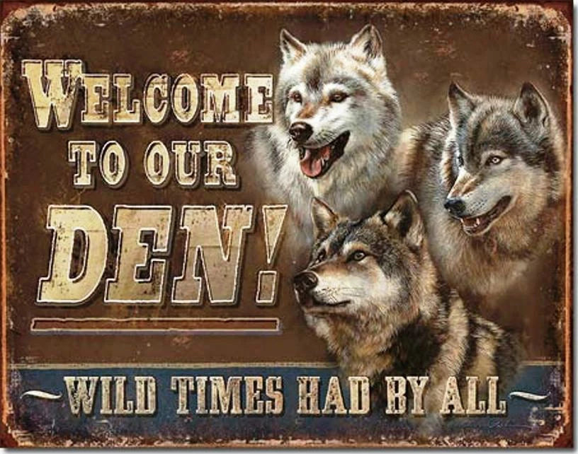 Vintage Replica Tin Metal Sign for Camp Cabin Lodge Man Cave (1984)