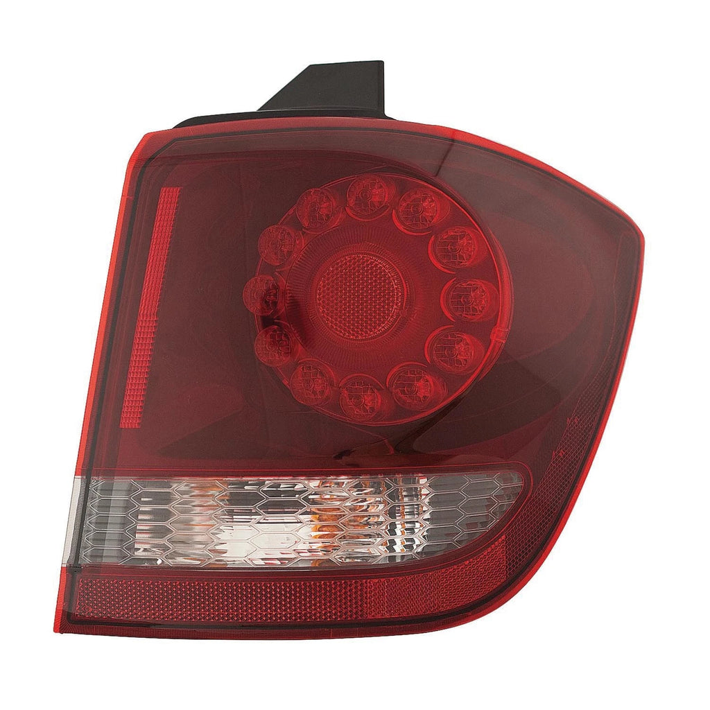 Replacement Passenger Side LED Outer Tail Light Assembly w/Black Trim
