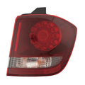Replacement Passenger Side LED Outer Tail Light Assembly w/Black Trim