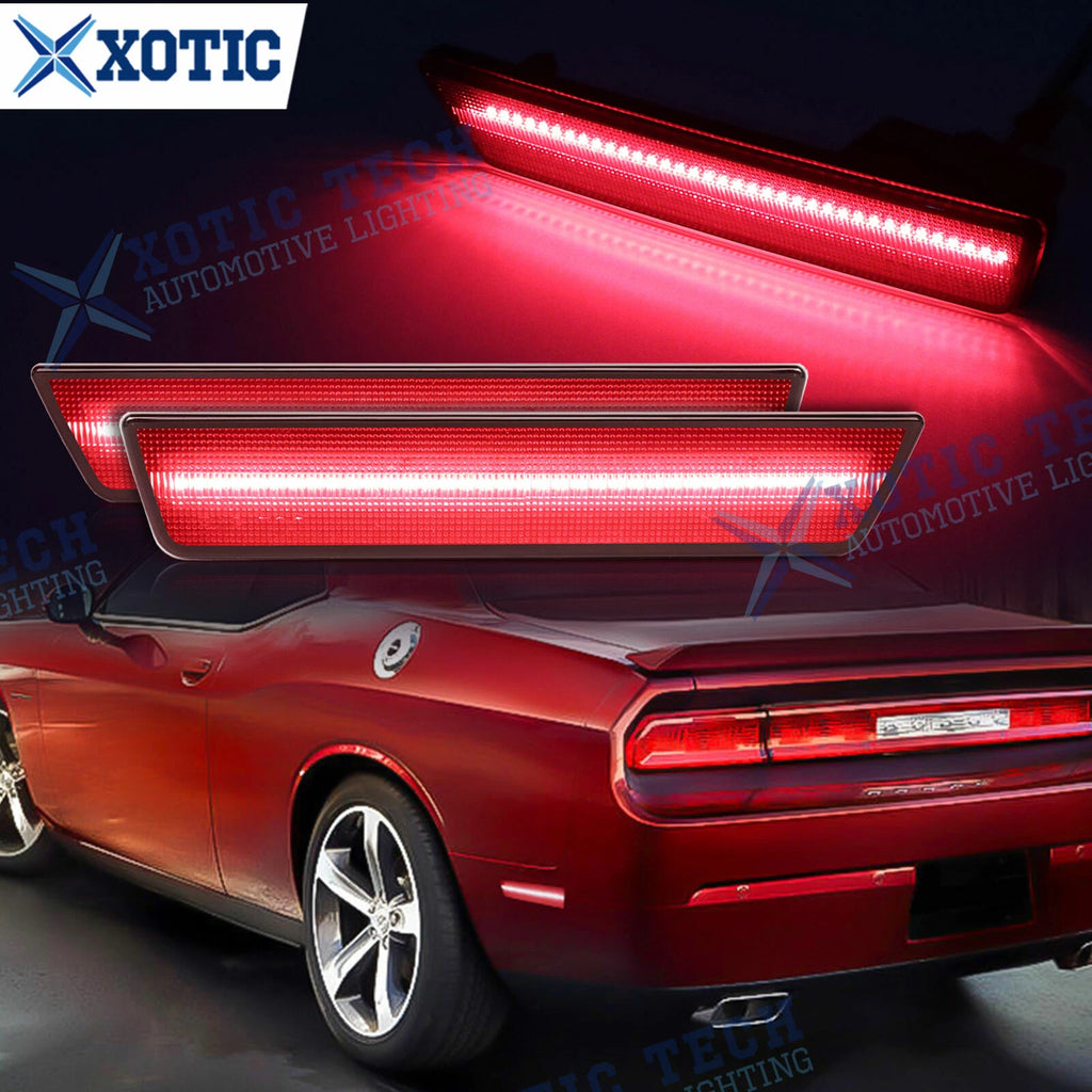 Smoked Red LED Rear Side Marker Light for Dodge Charger 2011–2014 & Challenger 2008–2014