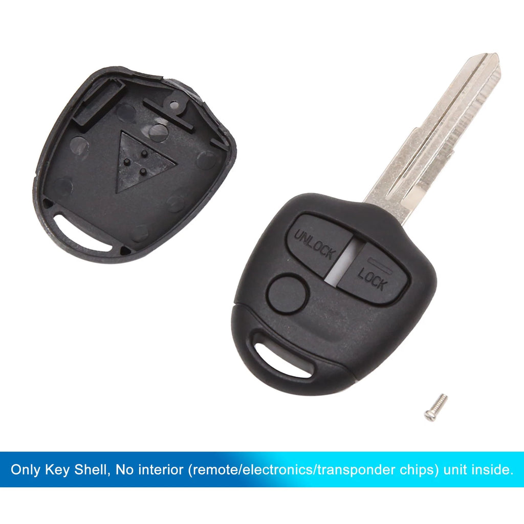 3 Buttons Blank Key Fob Remote Control Case for Mitsubishi Lancer 