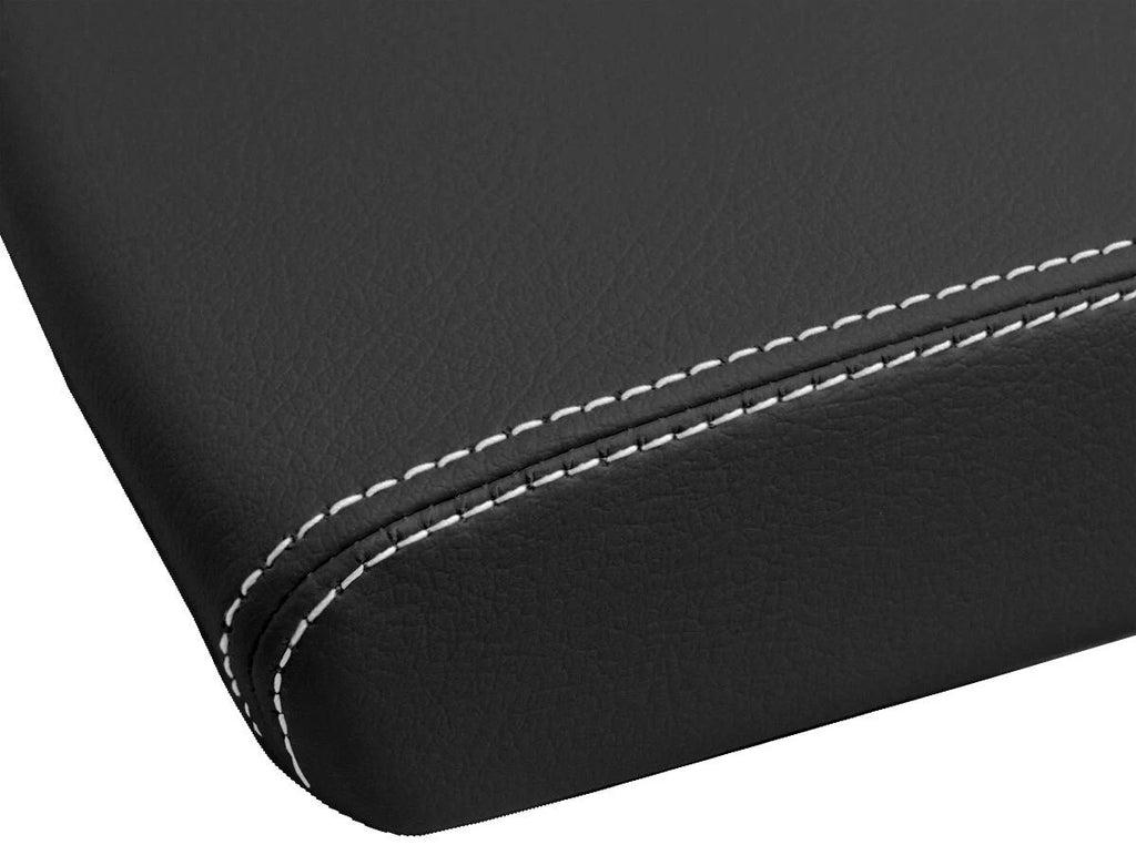 Leather Console Lid Armrest Cover for Buick LaCrosse (2010–2013) White Stitch
