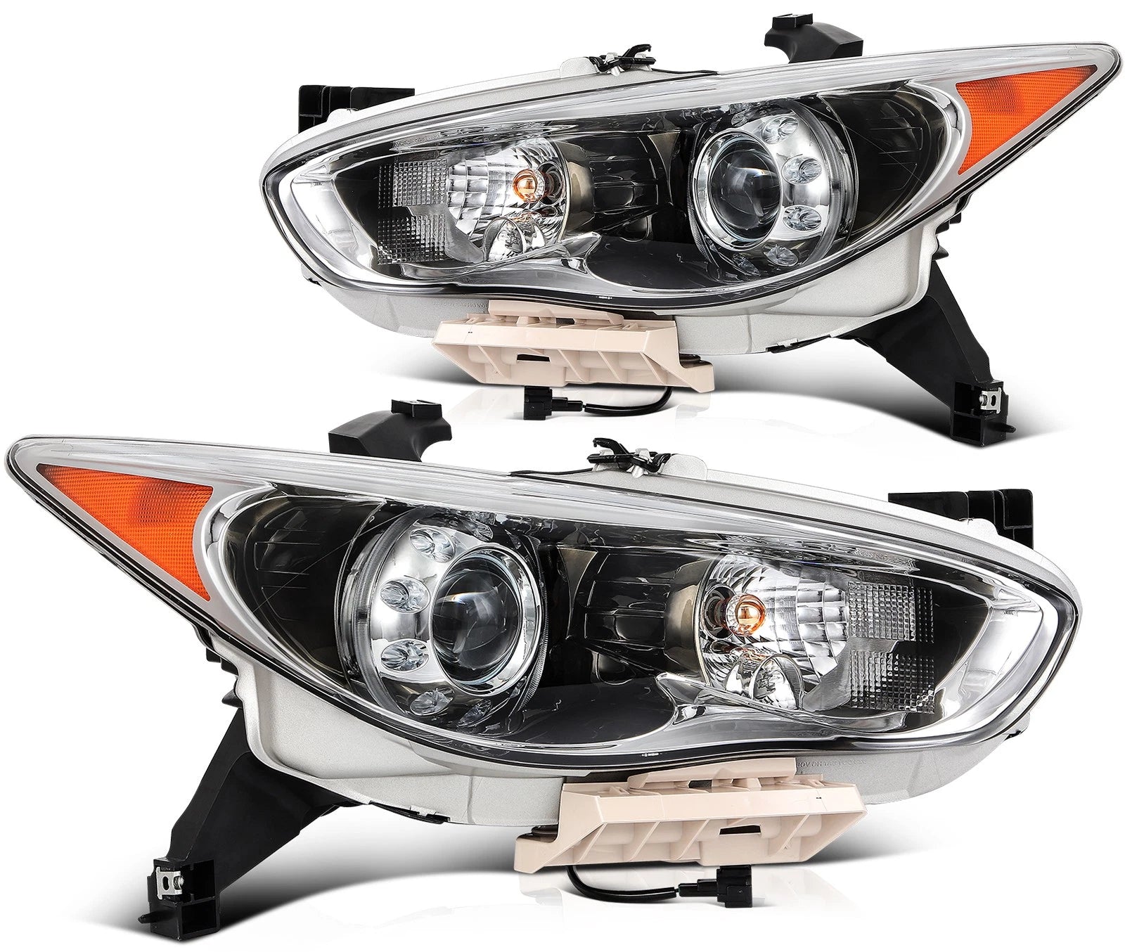 Headlight Assembly L+R for Infiniti JX35 (2013) QX60 (2014–2015) HID Xenon