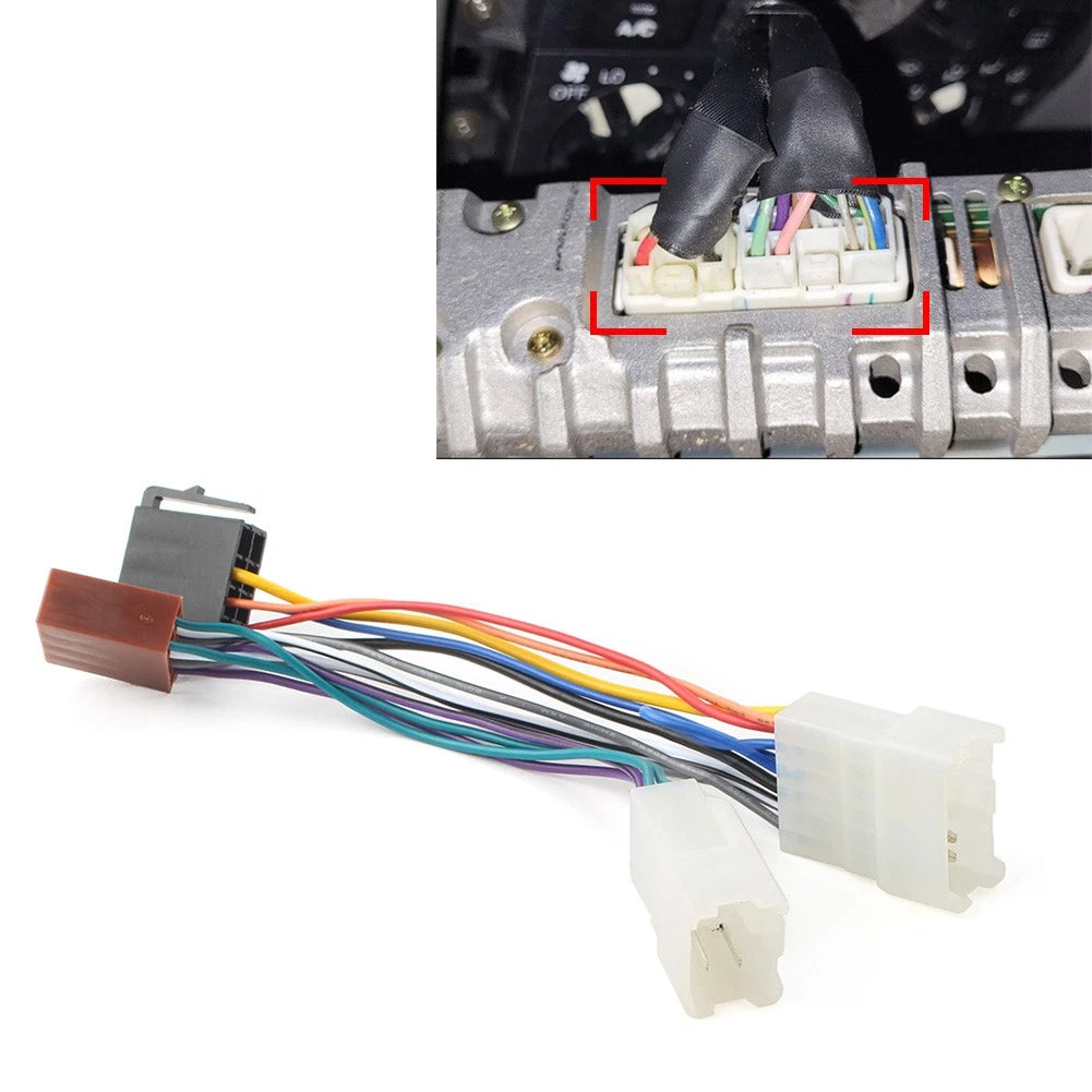 ISO wiring harness for Toyota (specific models and years)