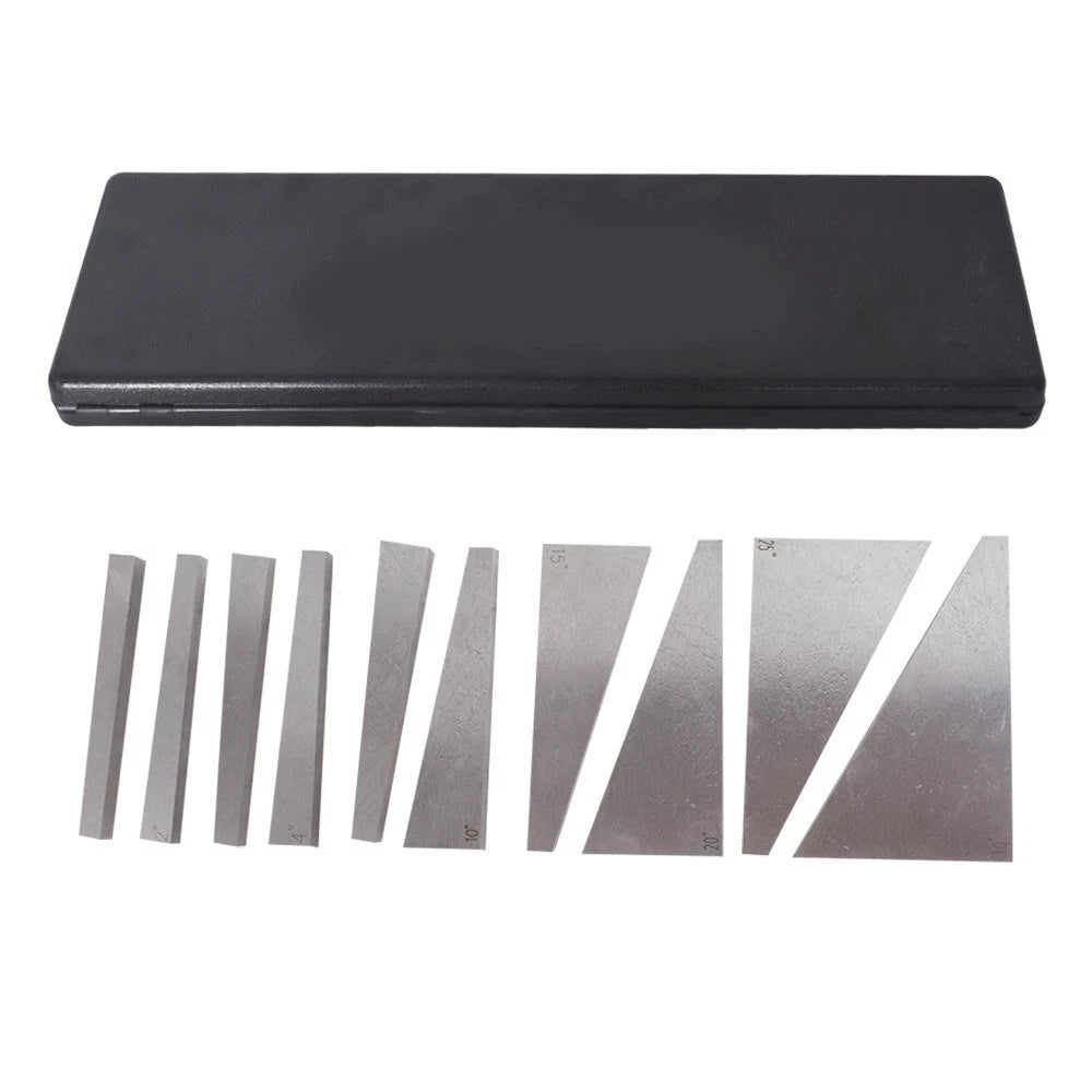 Set of 10 Angle Blocks 1-5 Degree & 5-30 Degree Gauge for Precision Work