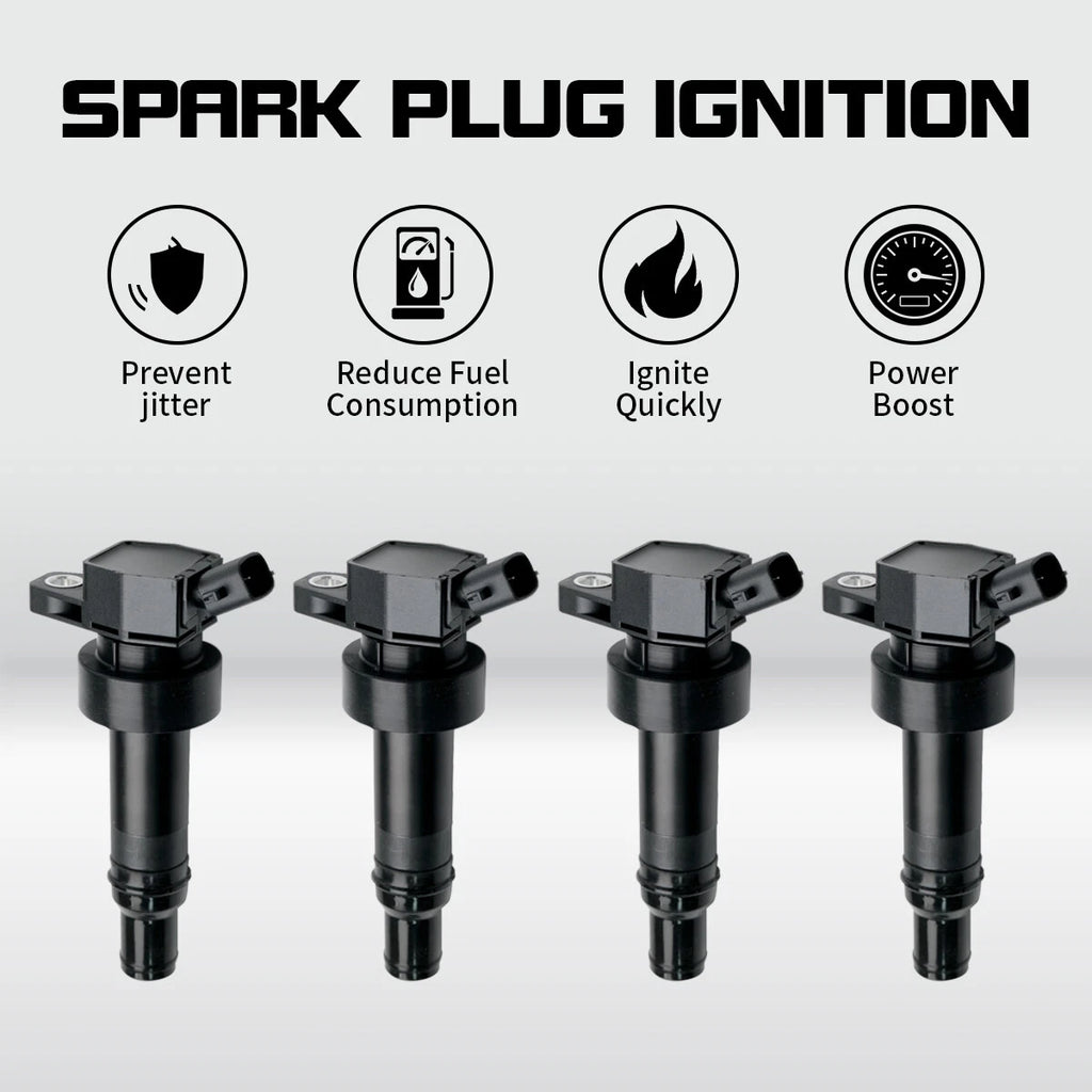4X Ignition Coil for Hyundai Accent Veloster Kia Rio Soul (2012–2019) L4 1.6L UF-652