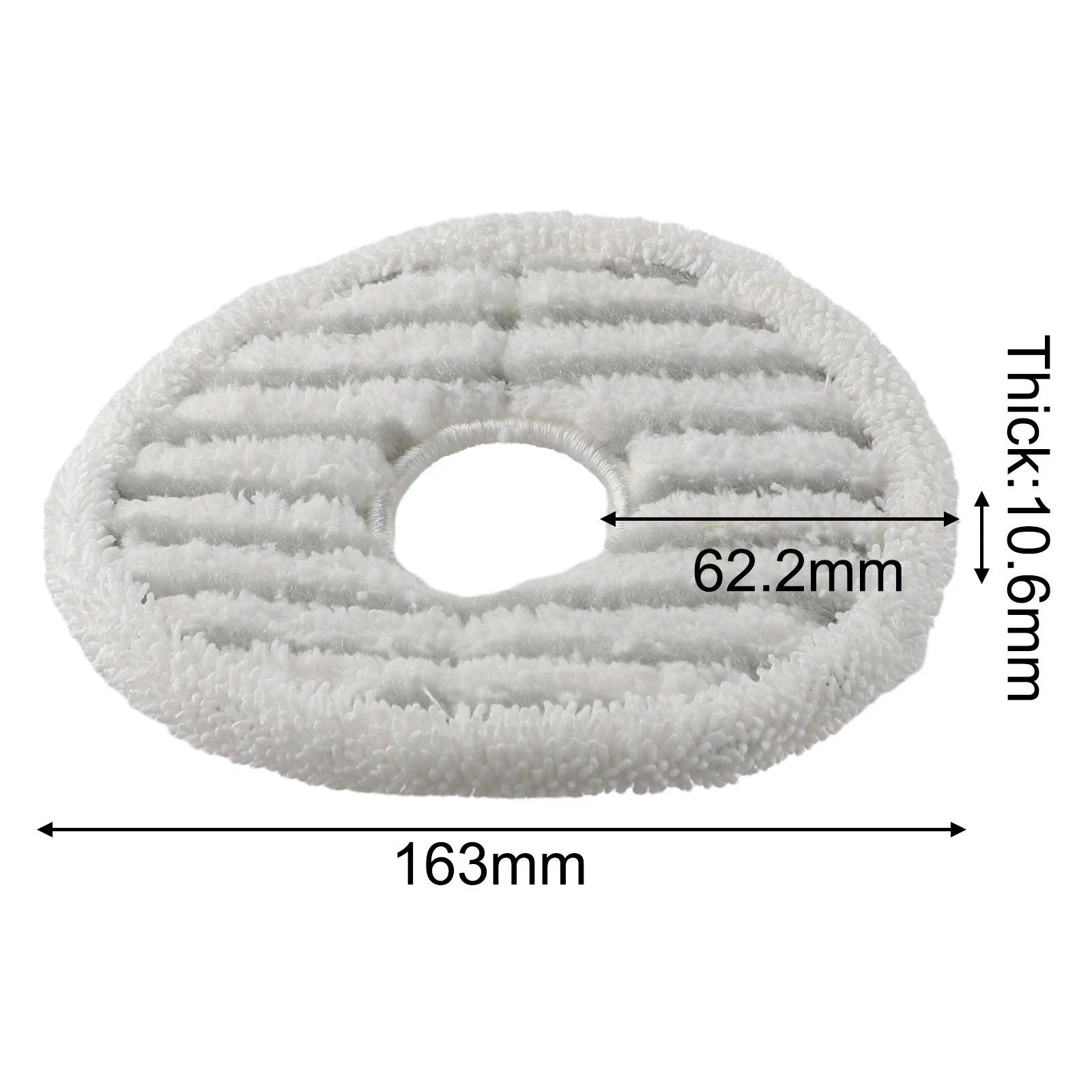 Set of 4 Replacement Mop Cloths for Bissell SpinWave (Cordless)