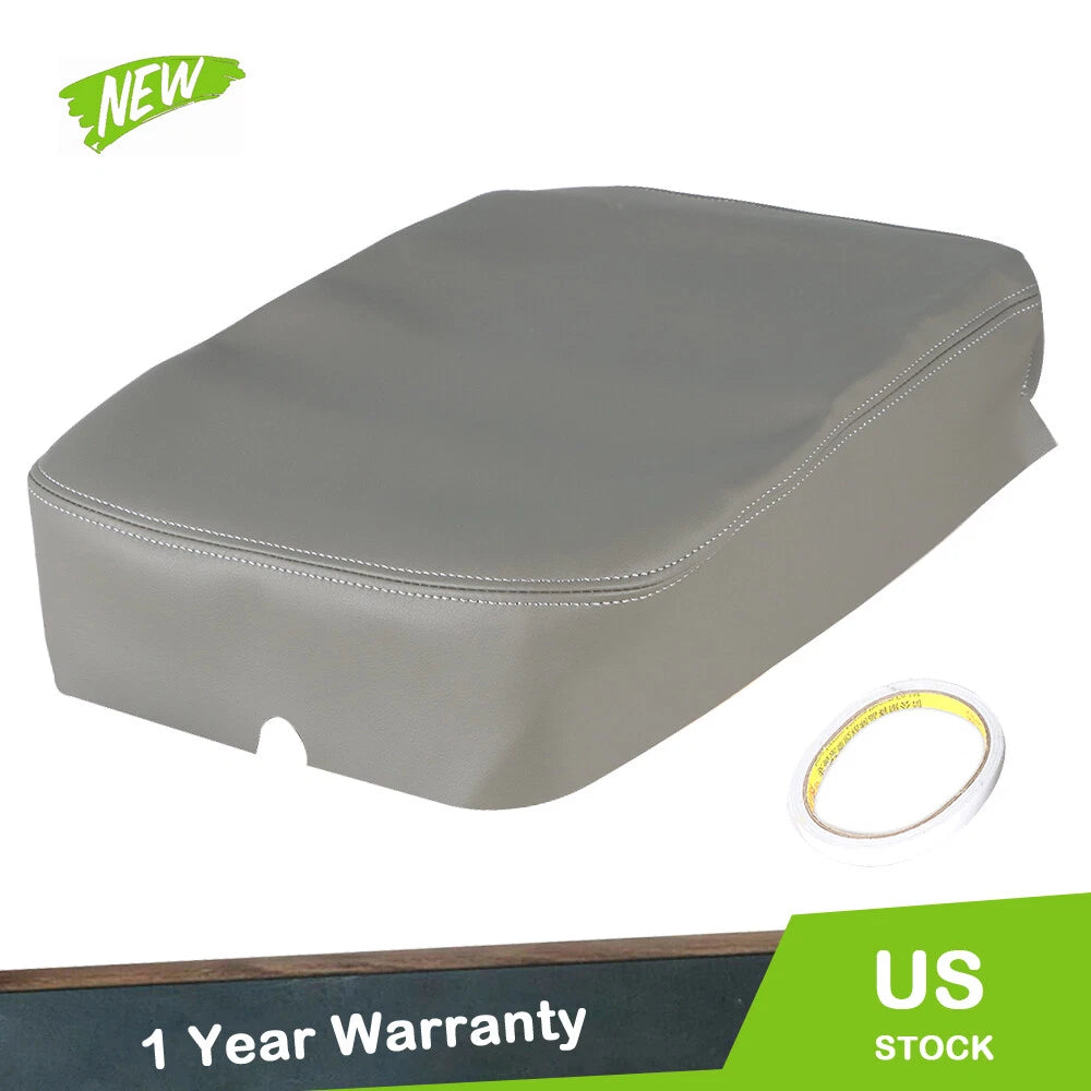 Armrest Center Console Cover for Dodge Ram (2002–2008) Taupe Leather Synthetic