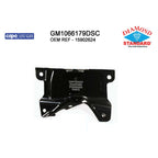 Replacement Steel Driver Side Front Inner Bumper Impact Bar for See Compatible Chart