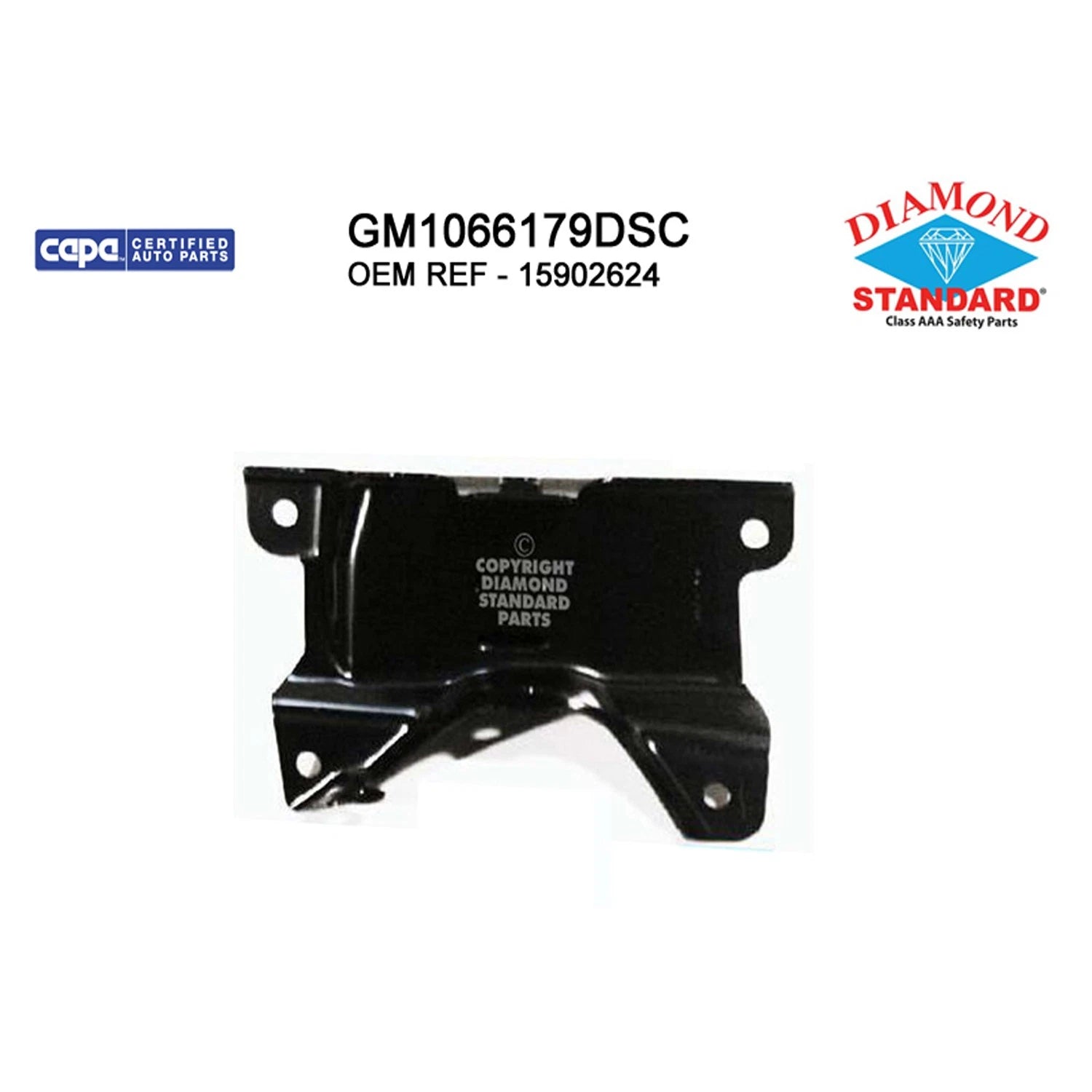 Replacement Steel Driver Side Front Inner Bumper Impact Bar for See Compatible Chart