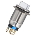 19mm Rotary Switch for LED Light (304 Stainless Steel, 2 Pos 1NO1NC, 3-6V, 5A)