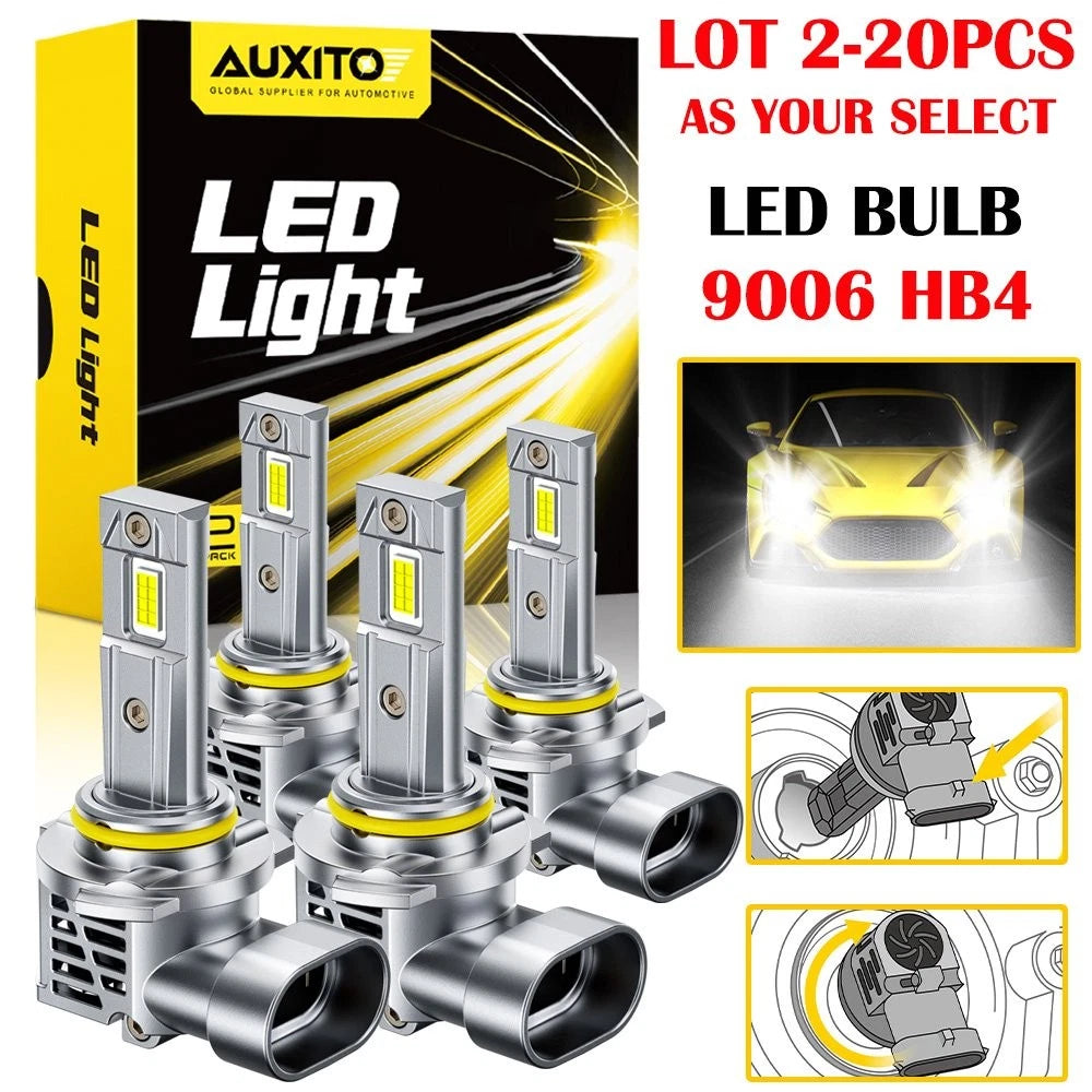 2X AUXITO 9006 LED Headlight Bulbs for