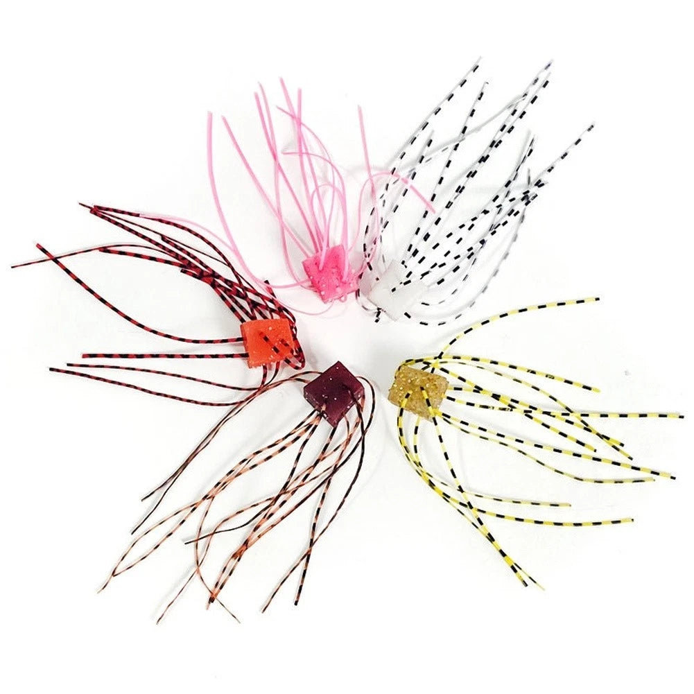 10pcs Outdoor Soft Lure Set with Two Weights 1.3g 2.1g for Fishing