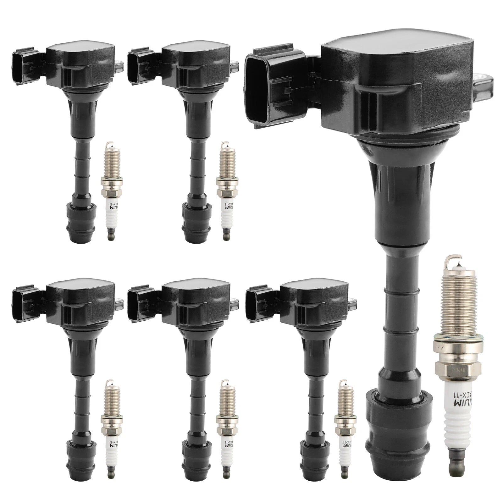 6X UF401 Ignition Coil & Spark Plug Pack for Nissan Altima Maxima Infiniti G35 (2002–2008)