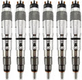 6X Fuel Injector 0445120040 for Komatsu S6D125 (PC400-7, PC450-7)