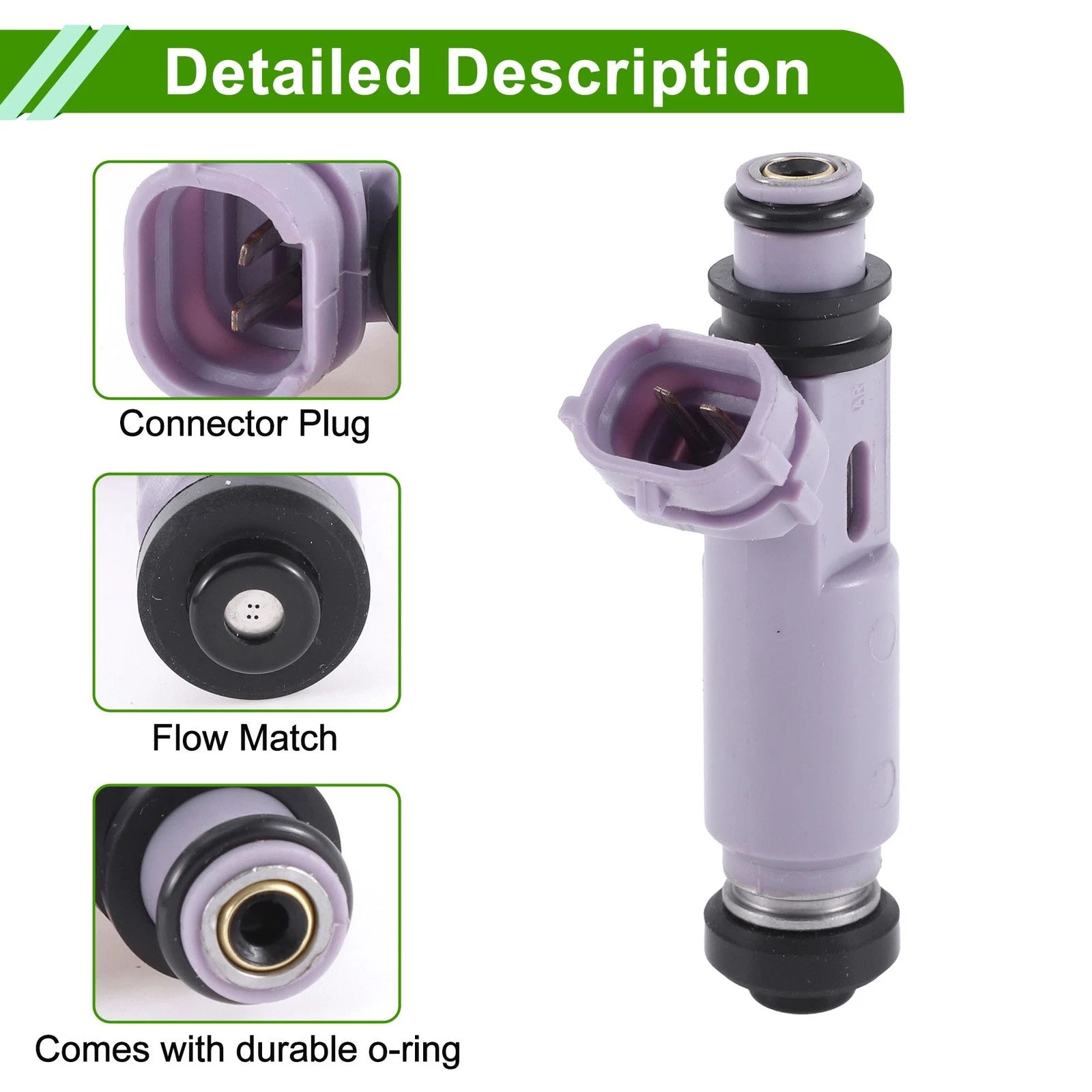 1 Pc No.195500-4060 Fuel Injector for Mazda Miata 1.8 (2001–2005)