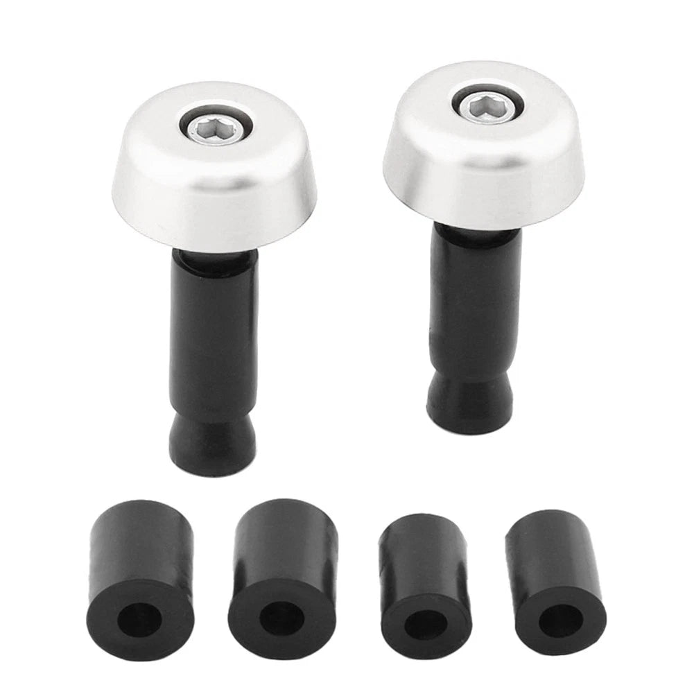 Handlebar Grips for Universal Motorcycle (0.5in/12.7MM) - Silver