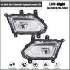 Fog Lights for Chevrolet Equinox (2016–2017) Chrome Halogen LH RH Set