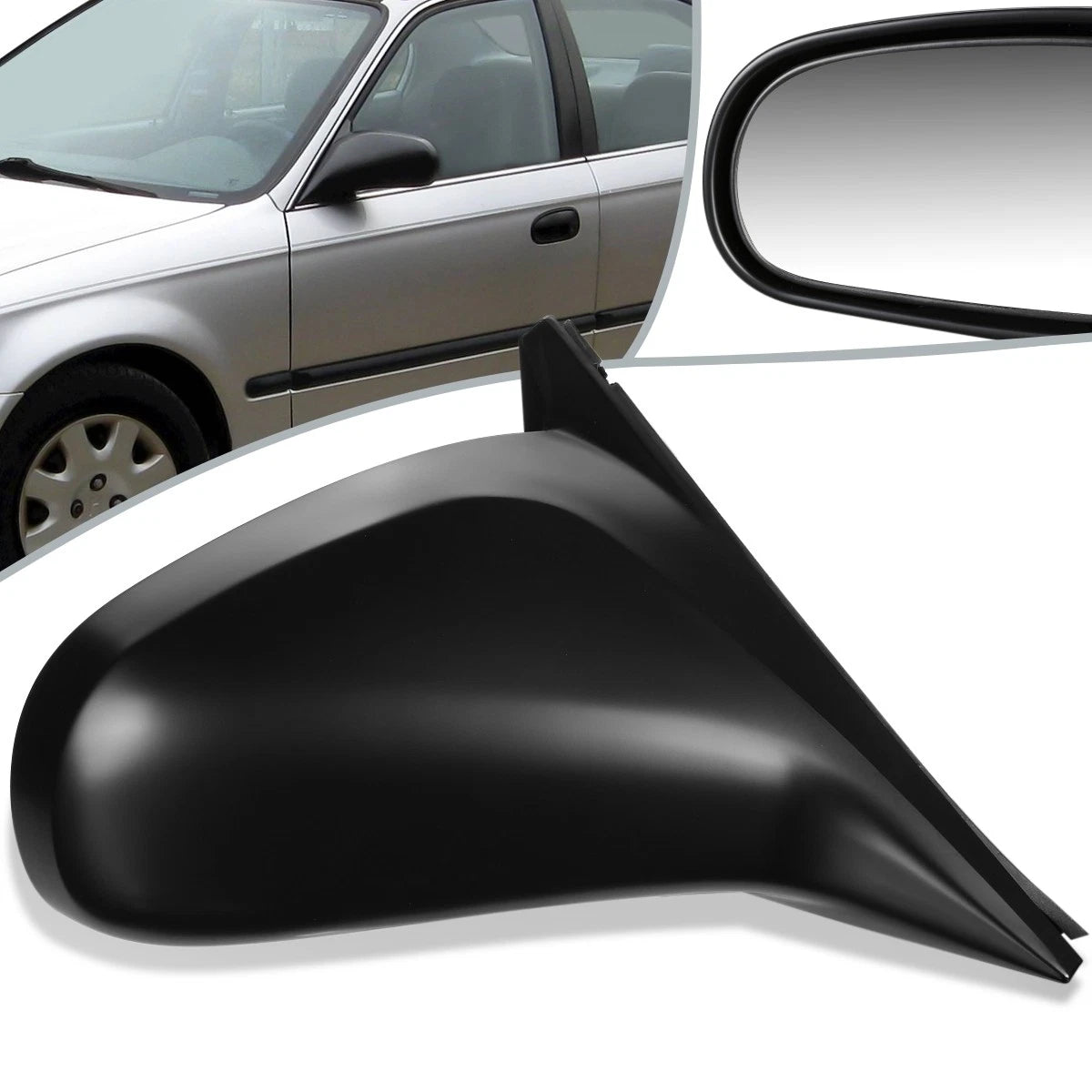 OE Style Manual Side Door Mirror Right for Honda Civic 4DR (1996–2000) HO1321123