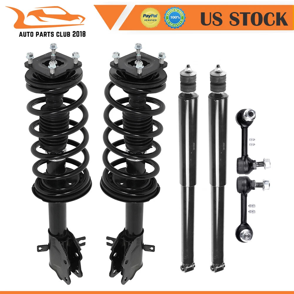 Front Struts & Rear Shocks Kit for Mazda CX-9 (2007–2010) w/Coil Spring & Sway Bars