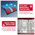 2Pcs Halogen Tail Lights for Ford Explorer (2006–2010) Clear & Red Lens
