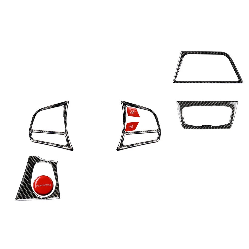 RHD 8 Pcs Steering Wheel & Button Trim for BMW 3 Series F30 GT F34 (2013–2019)