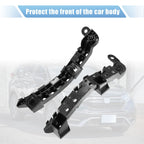 Pair of Front Bumper Bracket 71193-TLA-A01 for Honda CR-V (2017) Plastic Black