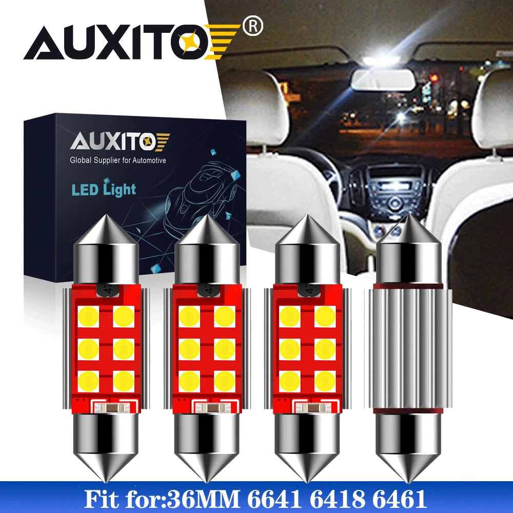 CANBUS 31MM 6418 LED Bulbs for Trunk, License Plate, Door, Mirror Light (2010–2023)