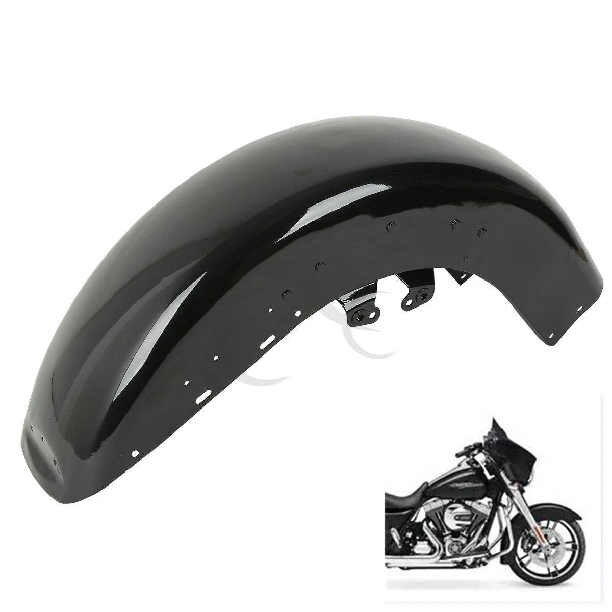 Front Fender for Harley Ultra Limited Low (2014–2023) Vivid Black