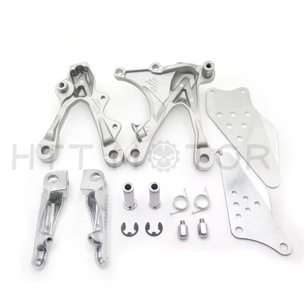 Footrest Assembly w/ Pegs for Kawasaki Ninja ZX6R ZX-6RR (2005–2008)