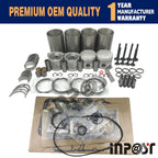 Overhaul Rebuild Kit V1702 V1702B for Bobcat 743 733 (Kubota)