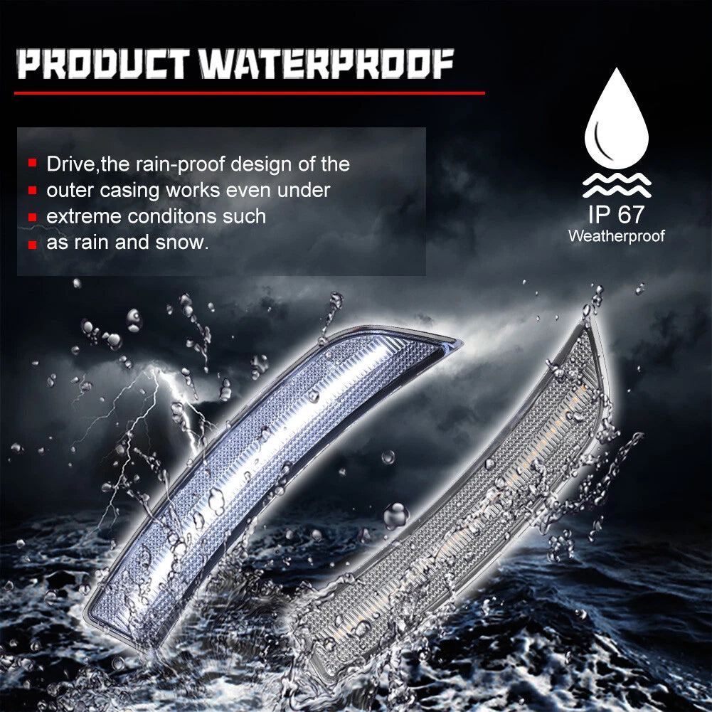 Clear Lens LED Side Marker Lights for Toyota GR86 Subaru BRZ (2022–2023)