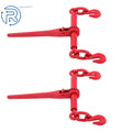 Set of 2 Chain Load Binders 5/16"-3/8" 5400lbs WLL with Hooks for Trucks