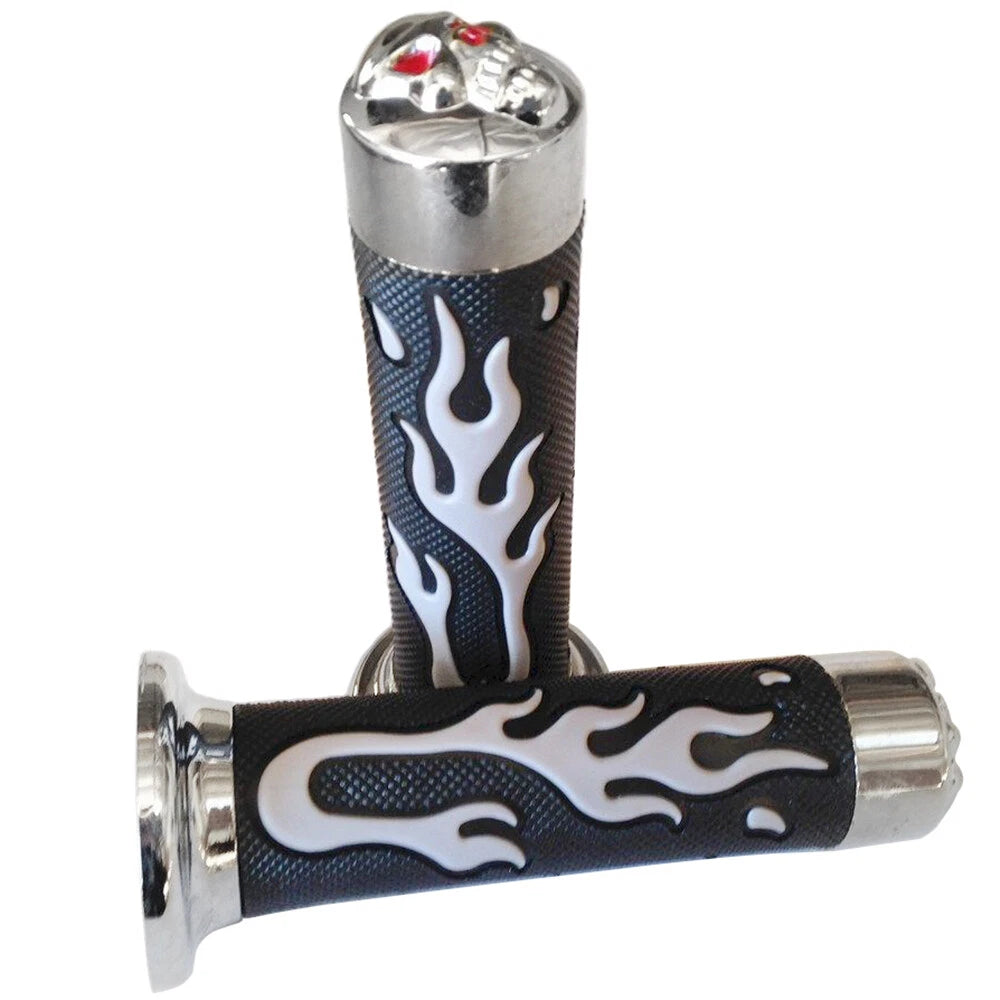7/8" Gray Flame Hand Grips for Honda CB VTR Hornet