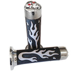 7/8" Gray Flame Hand Grips for Honda CB VTR Hornet