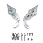 Chrome Billet Skull Blade Mirror for Honda CBR600 (1997–2006)