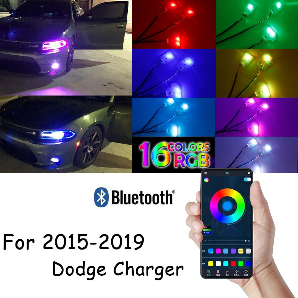 RGBW Multicolor LED Headlight Circuit Board for Dodge Charger (2015–2023)